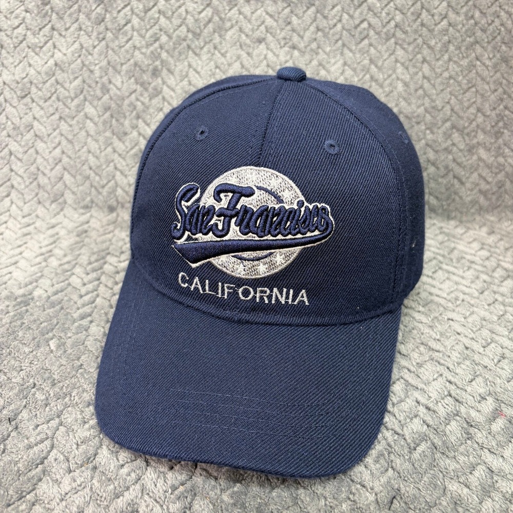 Lanza San Francisco Hat California Souvenir Men OSFA Navy Blue Embroidered Cap
